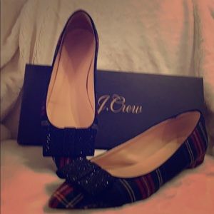 Holiday plaid shoes by JCrew
